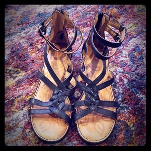 Born Black Strappy Sandal